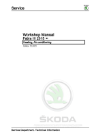 Skoda Fabia III - Workshop manual - Heating__Air_conditioning - HVAC